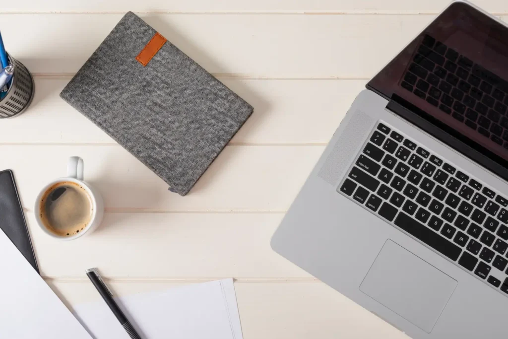 Organized modern workspace with laptop