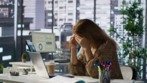 Overwhelmed business owner